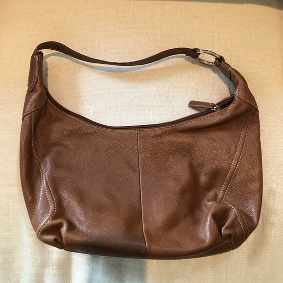 Sonoma Life Style Brown Leather Y2K Handbag - Picture 1 of 7